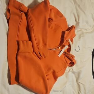 Lululemon Athletica Vibrant Orange Zip-Up